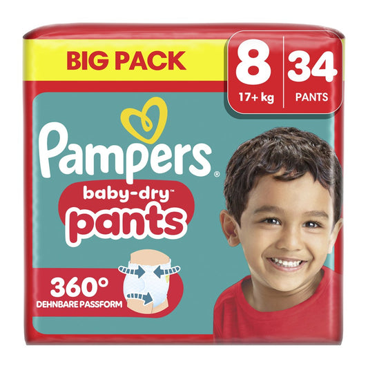Pampers Baby-Dry - Luiers - Size 8 - 17+ kg - 34 Stuks