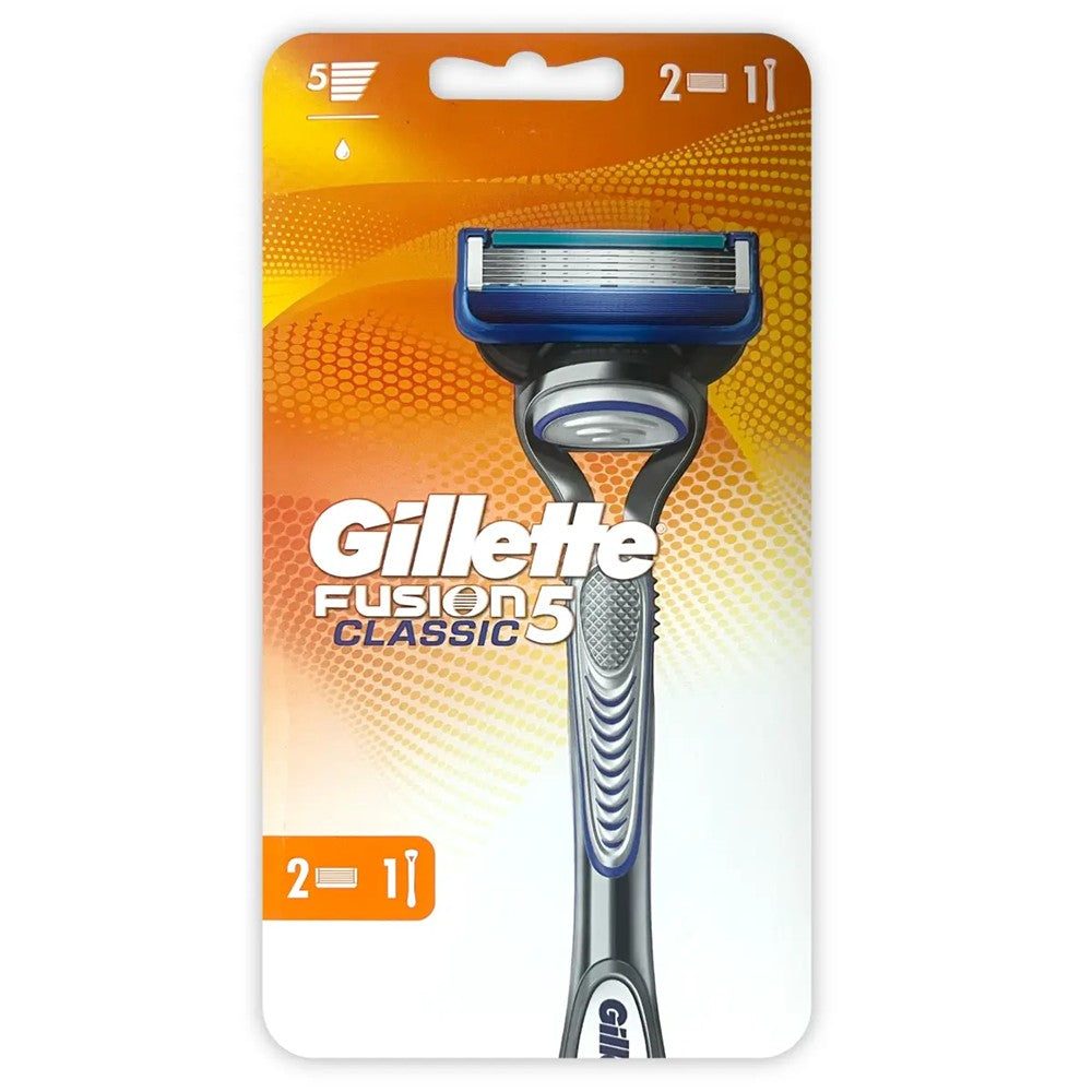 Gillette - Scheermesjes - Classic Fusion 5 - 2 Mesjes + 1 Apparaat - 1 Stuk