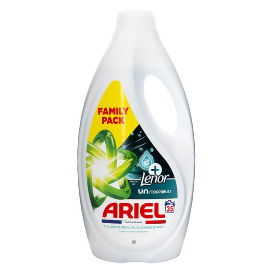 Ariel - Wasmiddel - Vloeibaar - Touch of Lenor Unstoppables+ - 35Wb/1575ml