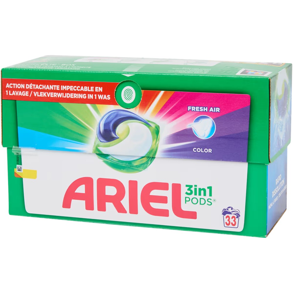 Ariel - Wasmiddel - Pods - 3-in-1 Color - Fresh Air - 33Wb/570.9g