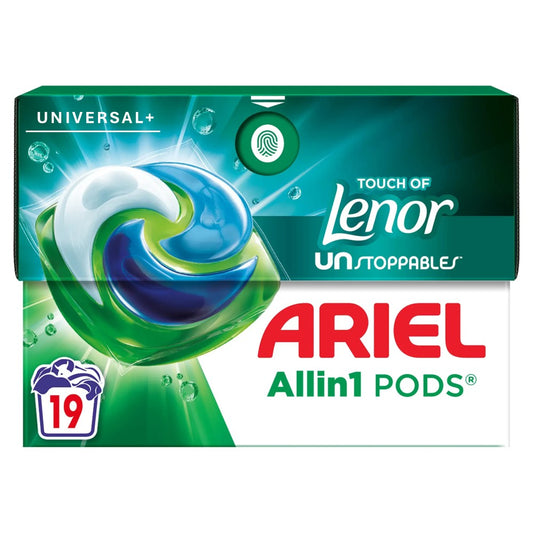 Ariel - Wasmiddel - Pods - Universal+ - TOL Unstoppables - 19Wb/400.9g