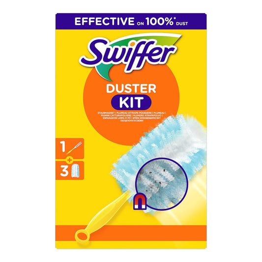 Swiffer - Duster - Starterset - 1 + 3 Navulling Kit - 4 Stuks