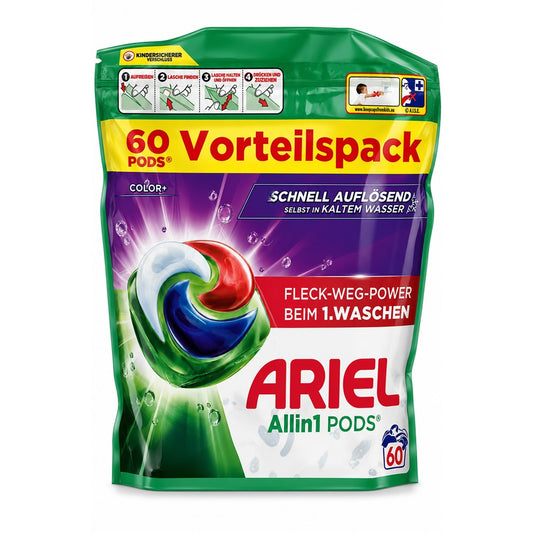 Ariel - Wasmiddel - Pods - All-in 1 - Color+ - 60Wb/1194g