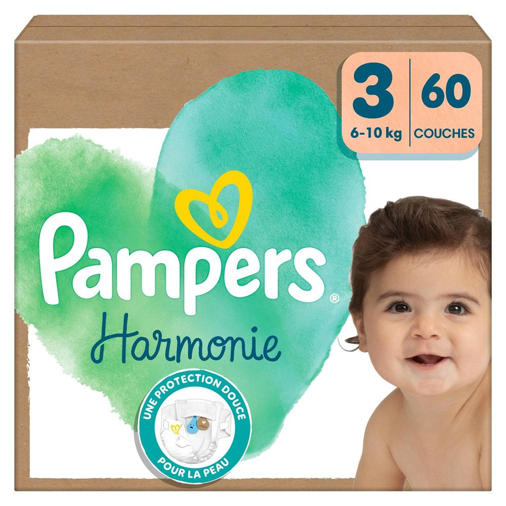 Pampers - Luiers - Size 3 - 6-10kg - Harmonie - 60 Stuks