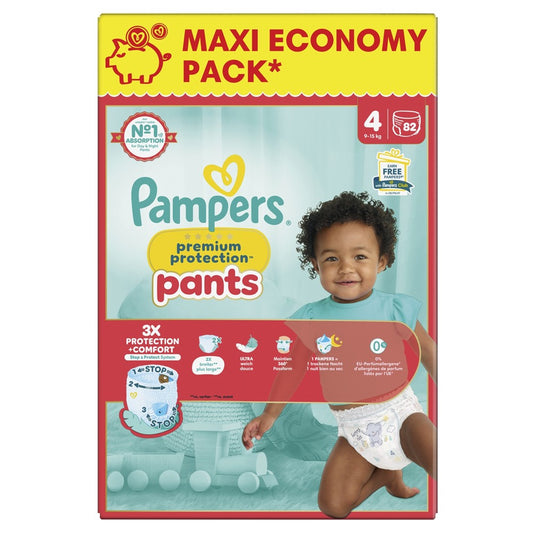 Pampers - Luiers - Size 4 - 9-15kg - Premium Protection - Pants - 82 Stuks
