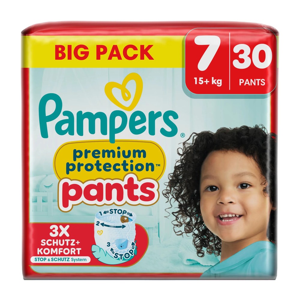 Pampers Premium Protection - Luiers - Size 7 - 15+kg - Big Pack - 30 Stuks