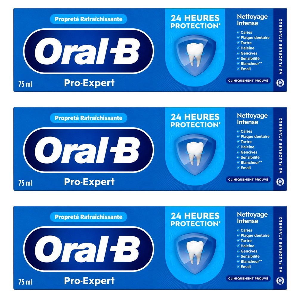 Oral B - Tandpasta - Pro Expert - Intense Cleaning - 3x75ml