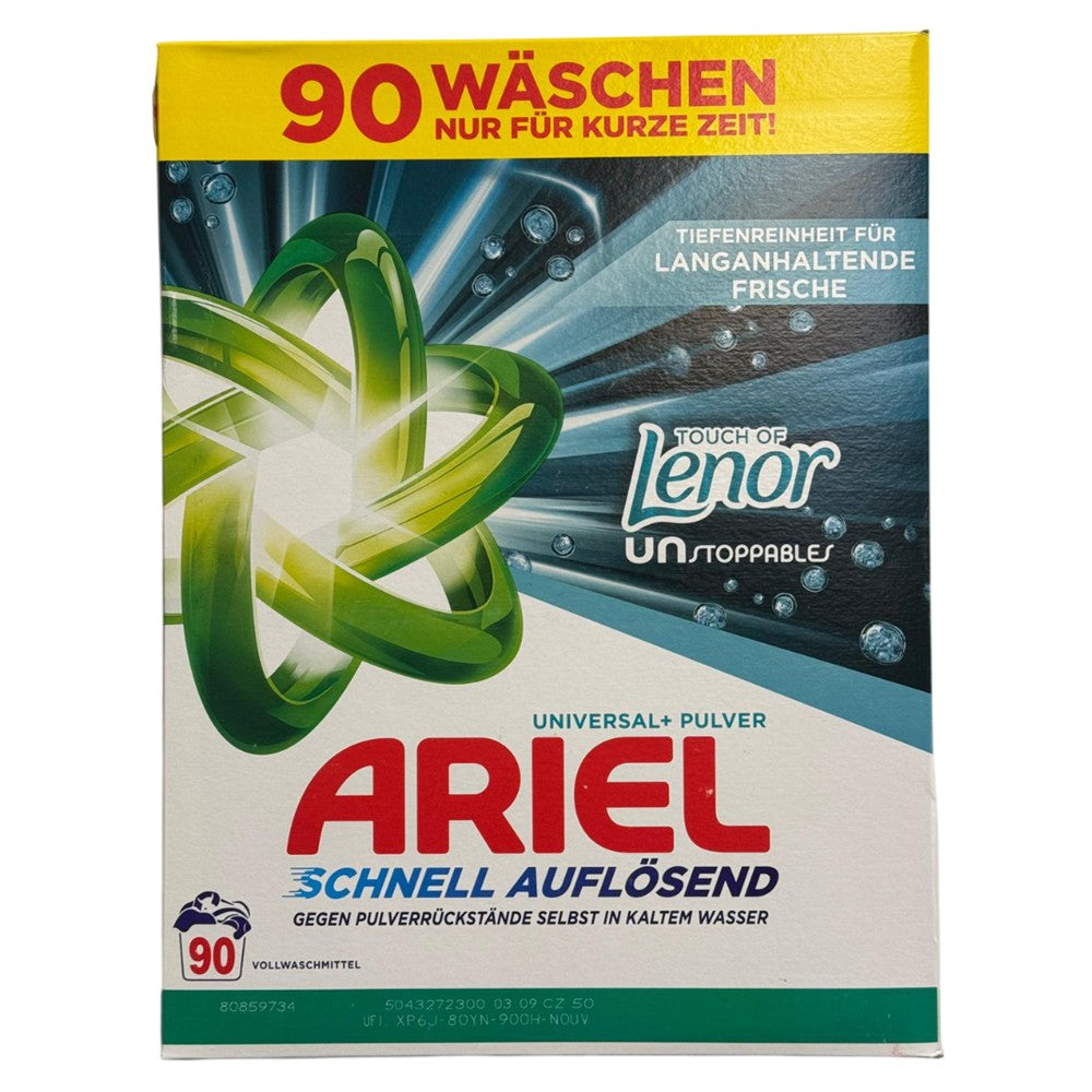 Ariel - Wasmiddel - Waspoeder - Touch of Lenor Unstoppables - 90Wb/4950g