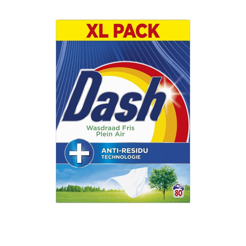 Dash - Wasmiddel - Waspoeder - Wasdraadfris - Anti Residu - 80Wb/4.4kg