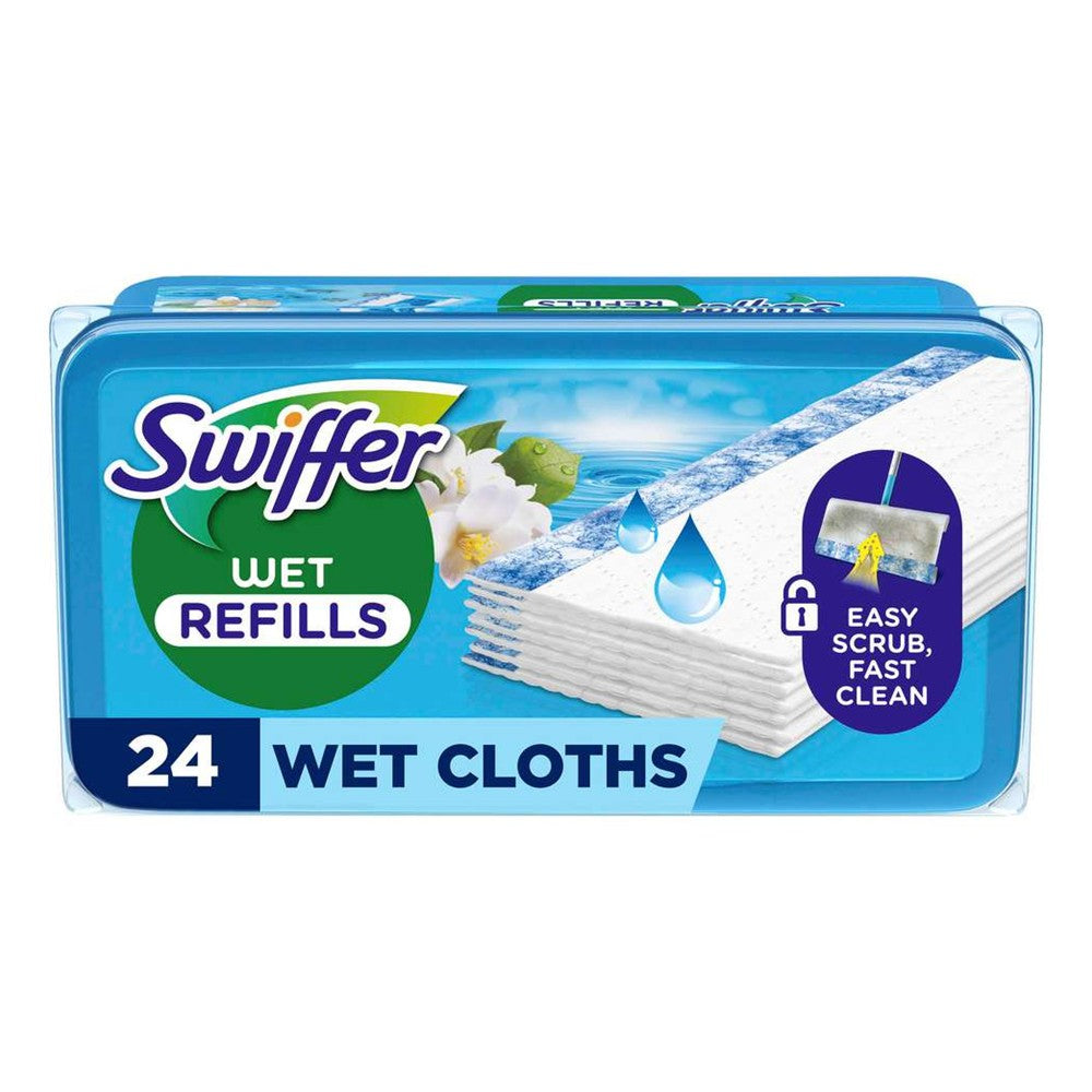 Swiffer - Vochtige Vloerdoekjes - Navulling - Wet Morning Fresh - 24 Stuks
