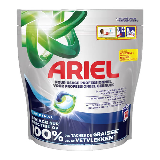 Ariel - Wasmiddel - Pods - Voor Professionel Gebruik - Original - 70Wb/1274g