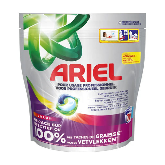 Ariel - Wasmiddel - Pods - Voor Professionel Gebruik - Color - 70Wb/1211g