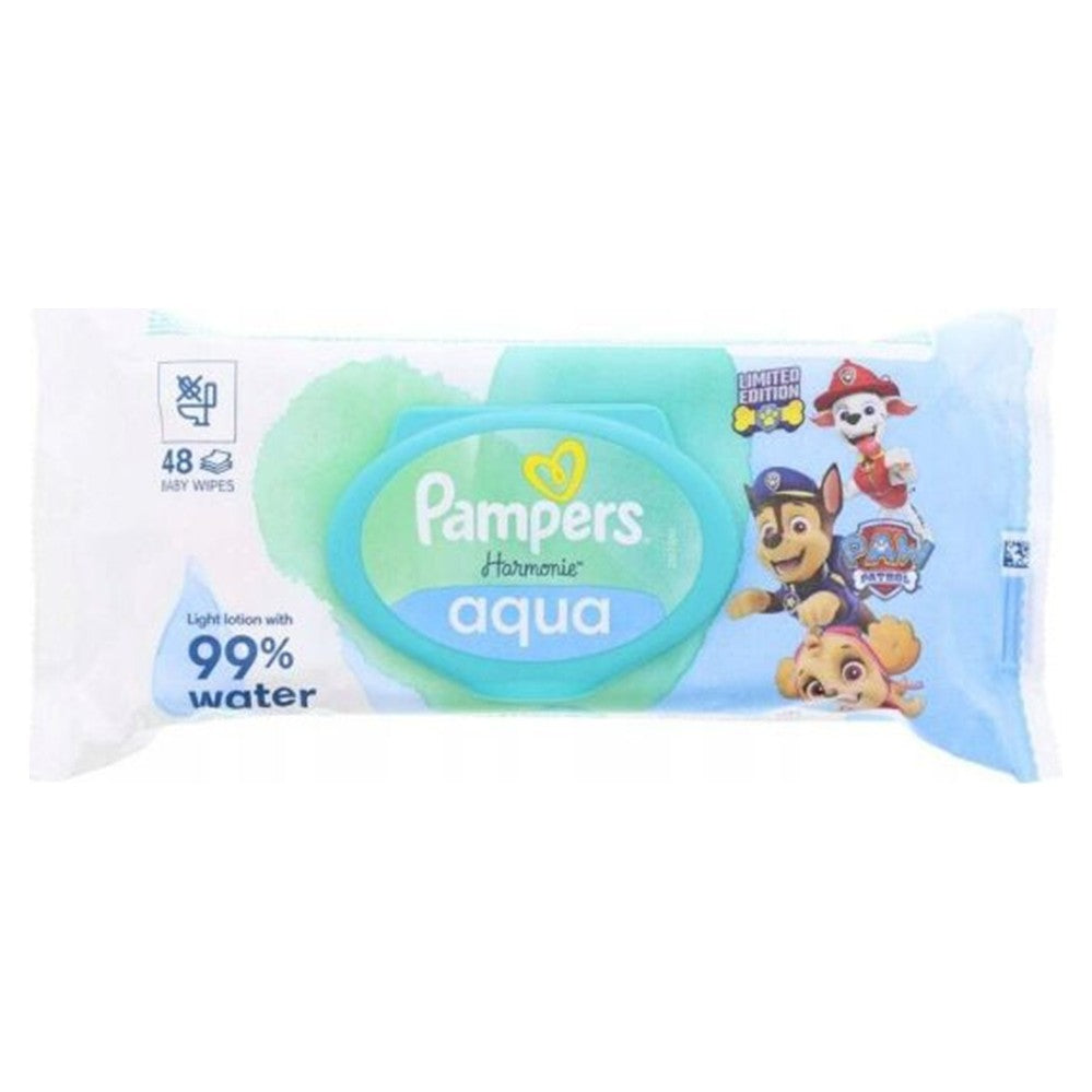 Pampers - Babydoekjes - Harmonie - Aqua - Paw Patrol - 48 Stuks