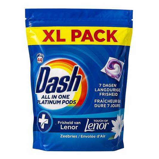 Dash - Wasmiddel - Pods - 4in1 Platinum - Zeebries - 44Wb/862.4g