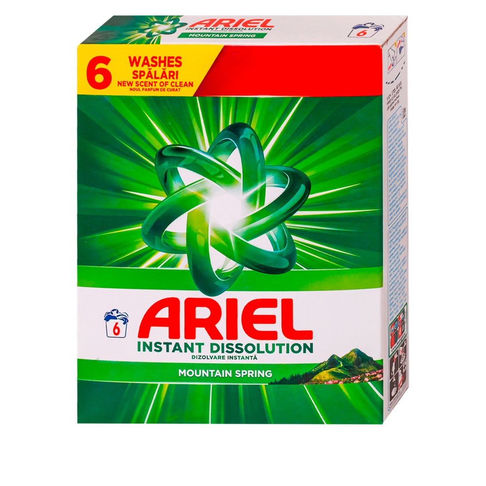 Ariel - Wasmiddel - Waspoeder - Mountain Spring - 6Wb/390g