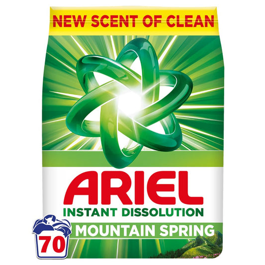 Ariel - Wasmiddel - Waspoeder - Instant Dissolution - Mountain Spring - 70Wb/4550g