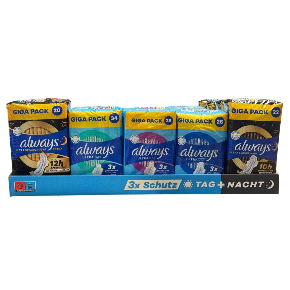 Always - Display - Maandverband - 5 Assortimenten - 15 Stuks