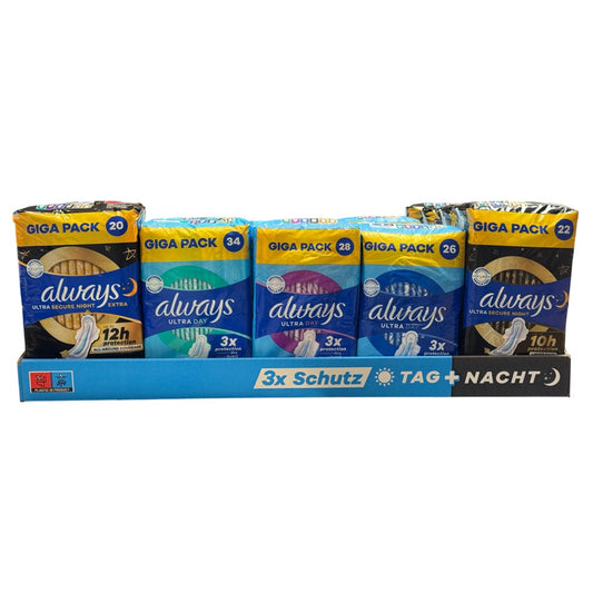 Always - Display - Maandverband - 5 Assortimenten - 15 Stuks