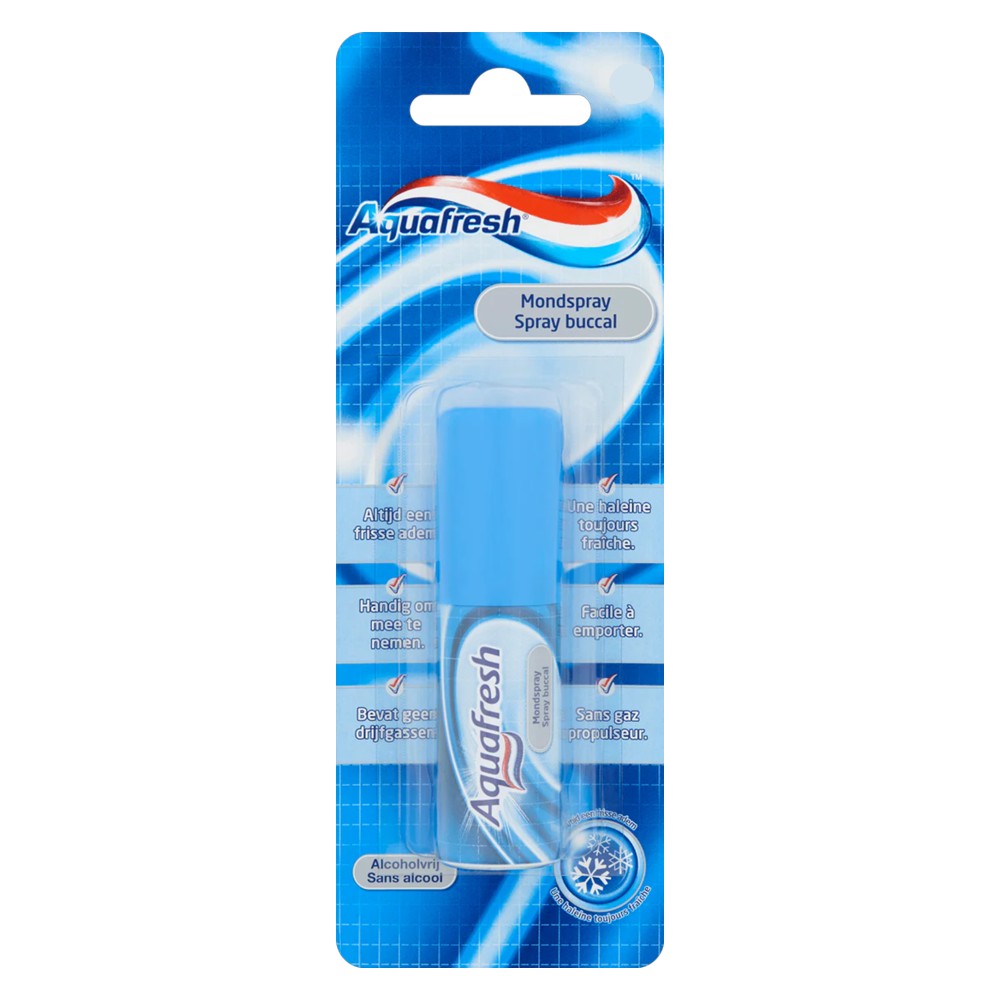 Aquafresh - Mondspray - Alcohol Vrij - Altijd Een Frisse Adem - 15ml
