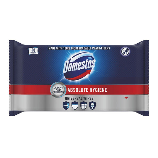 Domestos - Allesreiniger - Doekjes - Universal Wipes - Hygiene Wipes - 40 Stuks