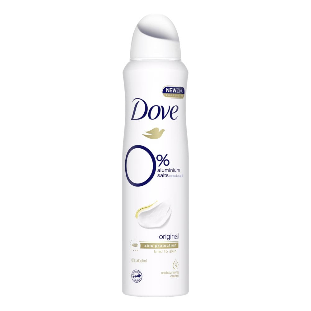 Dove - Deodorant - Spray - Original - 0% Aluminium Salts - 150ml