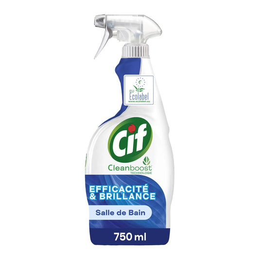 Cif Clean Boost - Badkamerreiniger - Spray - Effectiviteit & Glans - 750ml