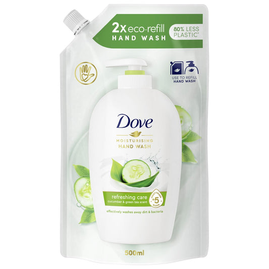 Dove - Handzeep - Navulling - Caring Hand Wash - Cucumber & Green Tea Scent - 500ml