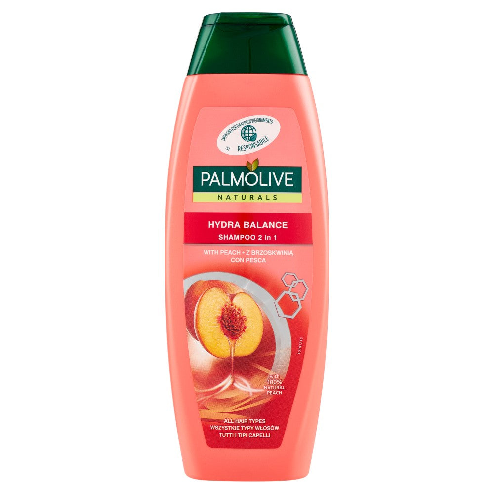 Palmolive - Shampoo - 2 in 1 Hydra Balance - Peach - 350ml