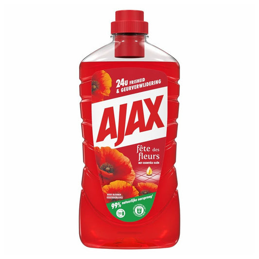 Ajax - Allesreiniger  - Rode Bloemen - 1L
