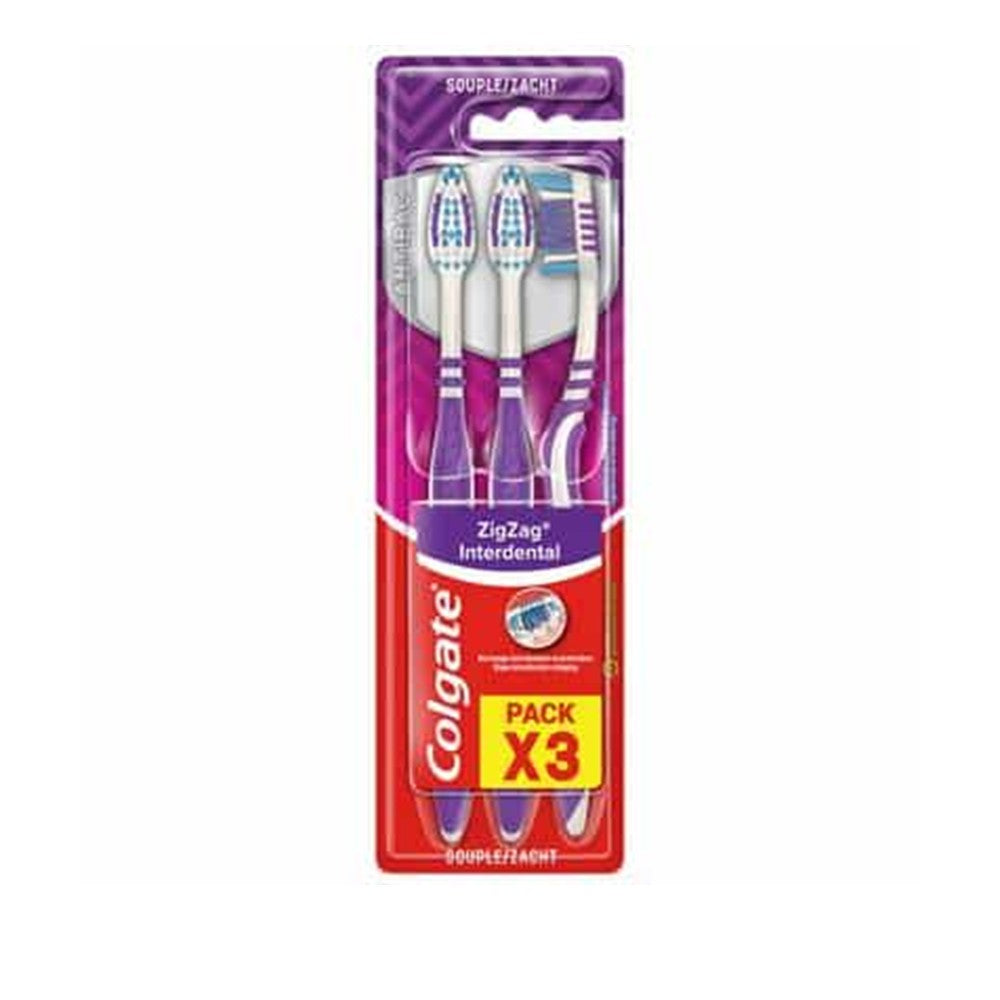 Colgate - Tandenborstel - Zig Zag Soft - 3 Stuks