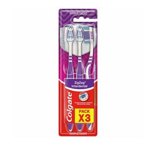 Colgate - Tandenborstel - Zig Zag Soft - 3 Stuks