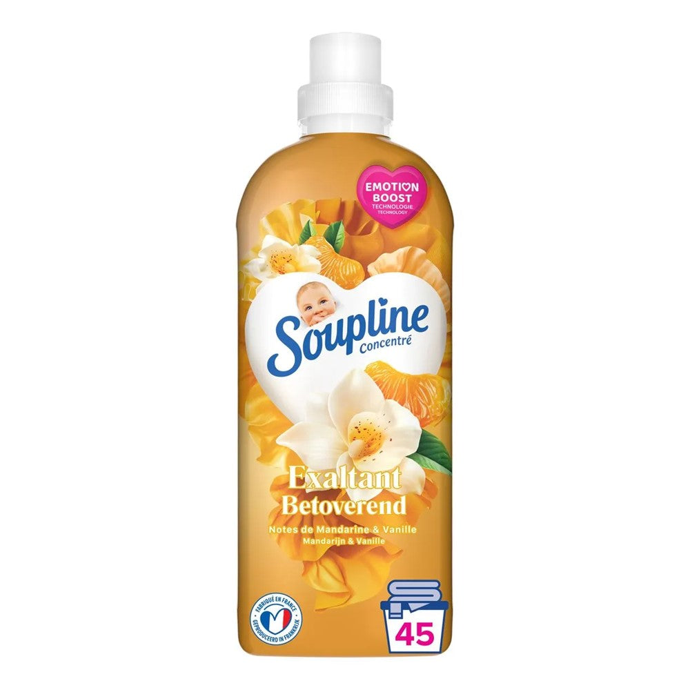 Soupline - Wasverzachter - Vloeibaar - Betoverend - Mandarijn & Vanille - 45Wb/950ml