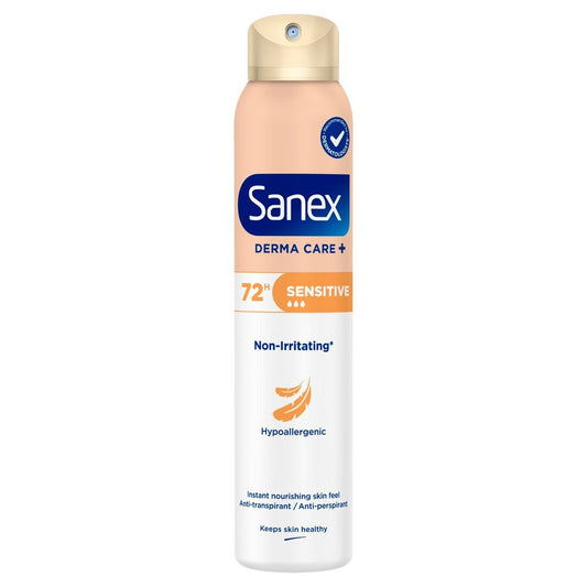 Sanex - Deodorant - Spray - Derma Care+ - Sensitive - 72h - 200ml
