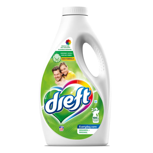 Dreft - Wasmiddel - Vloeibaar - Everyday Care - Origineel - 32Wb/1.6L