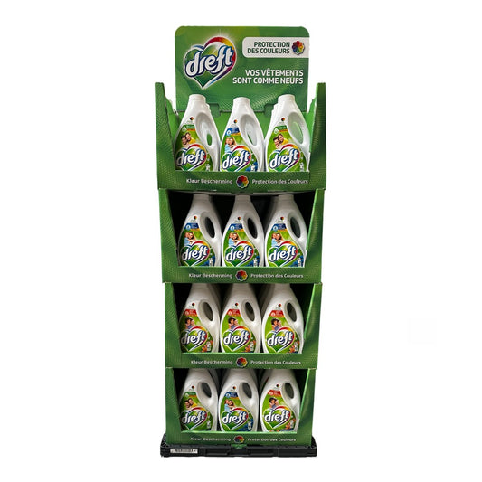 Dreft - Display - Wasmiddel - Vloeibaar - 16xOrigineel+16xAmazone+16xMorning Freshness - 48 Stuks