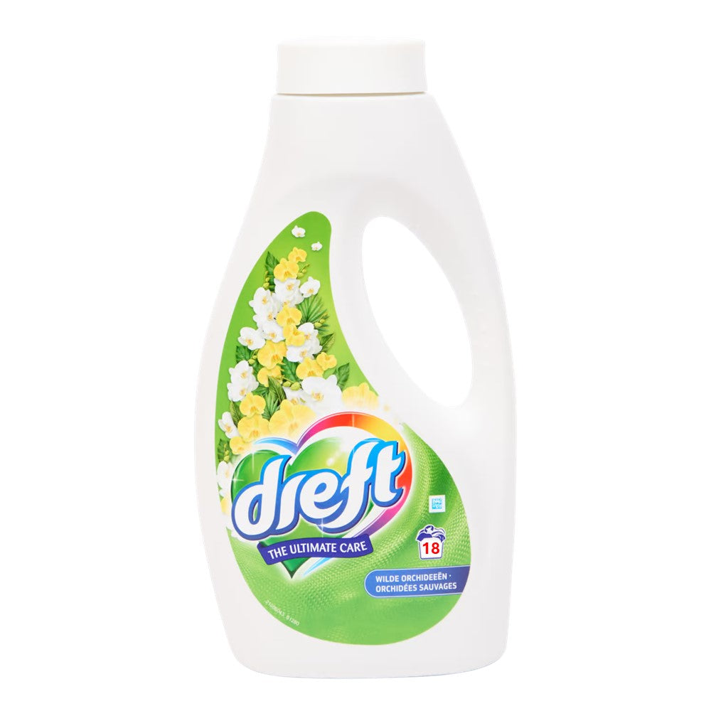 Dreft - Wasmiddel - Vloeibaar - The Ultimate Care - Wilde Orchideeën - 18Wb/900ml