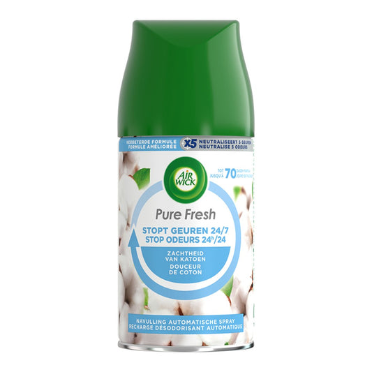 Air Wick - Luchtverfrisser - Navulling - Pure Fresh - Cotton Soft - 250ml