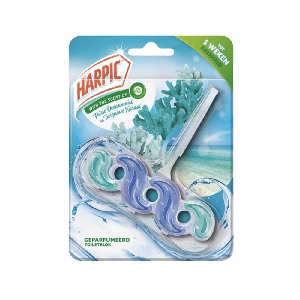 Harpic - Toiletblok - Fresh Ocean Mist & Turquoise Coral - 35g