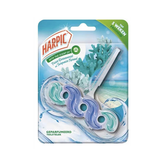 Harpic - Toiletblok - Fresh Ocean Mist & Turquoise Coral - 35g