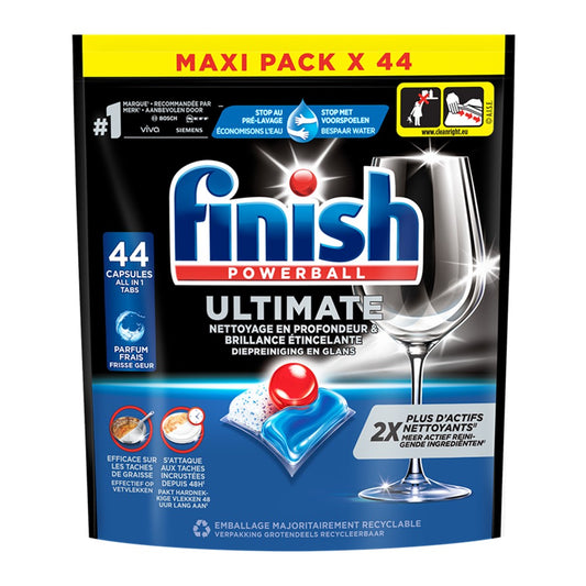 Finish Powerball - Vaatwas - Capsule - Ultimate - All-in 1 - Frisse Geur - 44Wb/567.6g