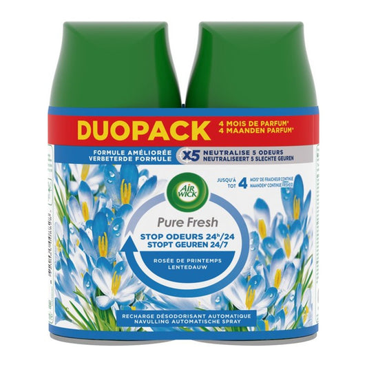 Air Wick - Luchtverfrisser - Navulling - Spring Dew - 2x250ml