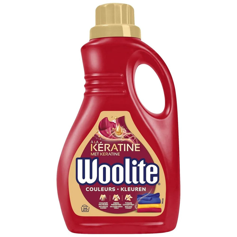 Woolite - Wasmiddel - Vloeibaar - Kleuren - Met Keratine - 25Wb/1.5L