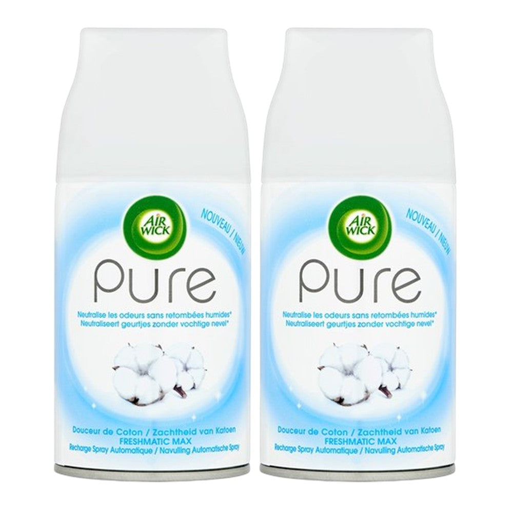 Air Wick - Luchtverfrisser - Navulling - Soft Cotton - 2x250ml
