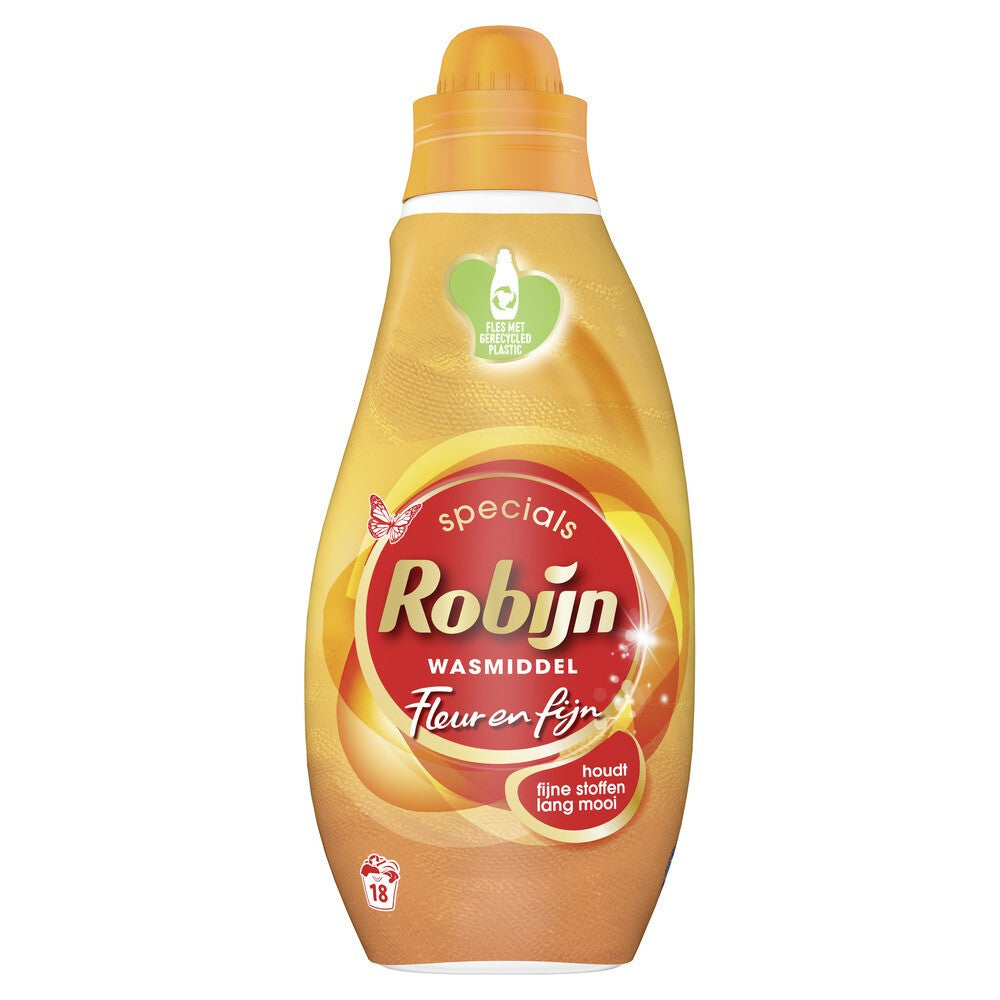Robijn - Wasmiddel - Vloeibaar - Fleur & Fijn - 18Wb/720ml