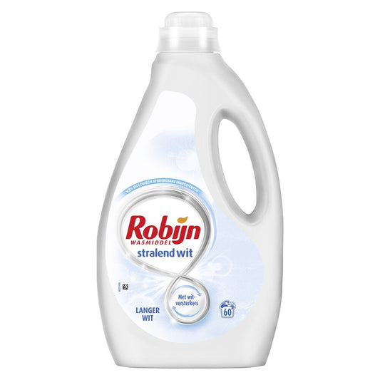 Robijn - Wasmiddel - Vloeibaar - Stralend Wit - 60Wb/3L