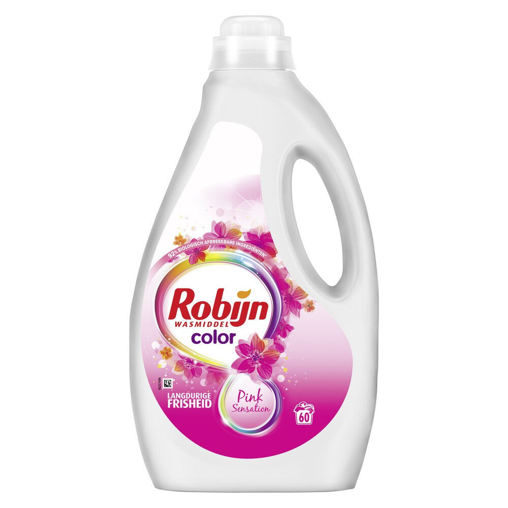 Robijn - Wasmiddel - Vloeibaar - Pink Sensation - 60Wb/3L