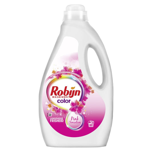 Robijn - Wasmiddel - Vloeibaar - Pink Sensation - 60Wb/3L