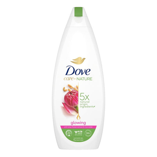 Dove - Douchegel - Care by Nature - Glowing - With Lotus Flower Extract & Rice Water - 600ml