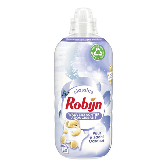 Robijn - Wasverzachter - Vloeibaar - Classics - Puur & Zacht - 50Wb/1.25L