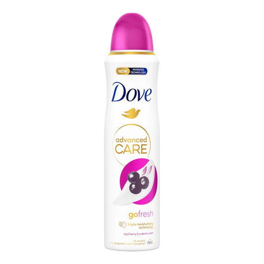 Dove - Deodorant - Spray - Advanced Care - Acai Berry & Waterlily Scent - 150ml